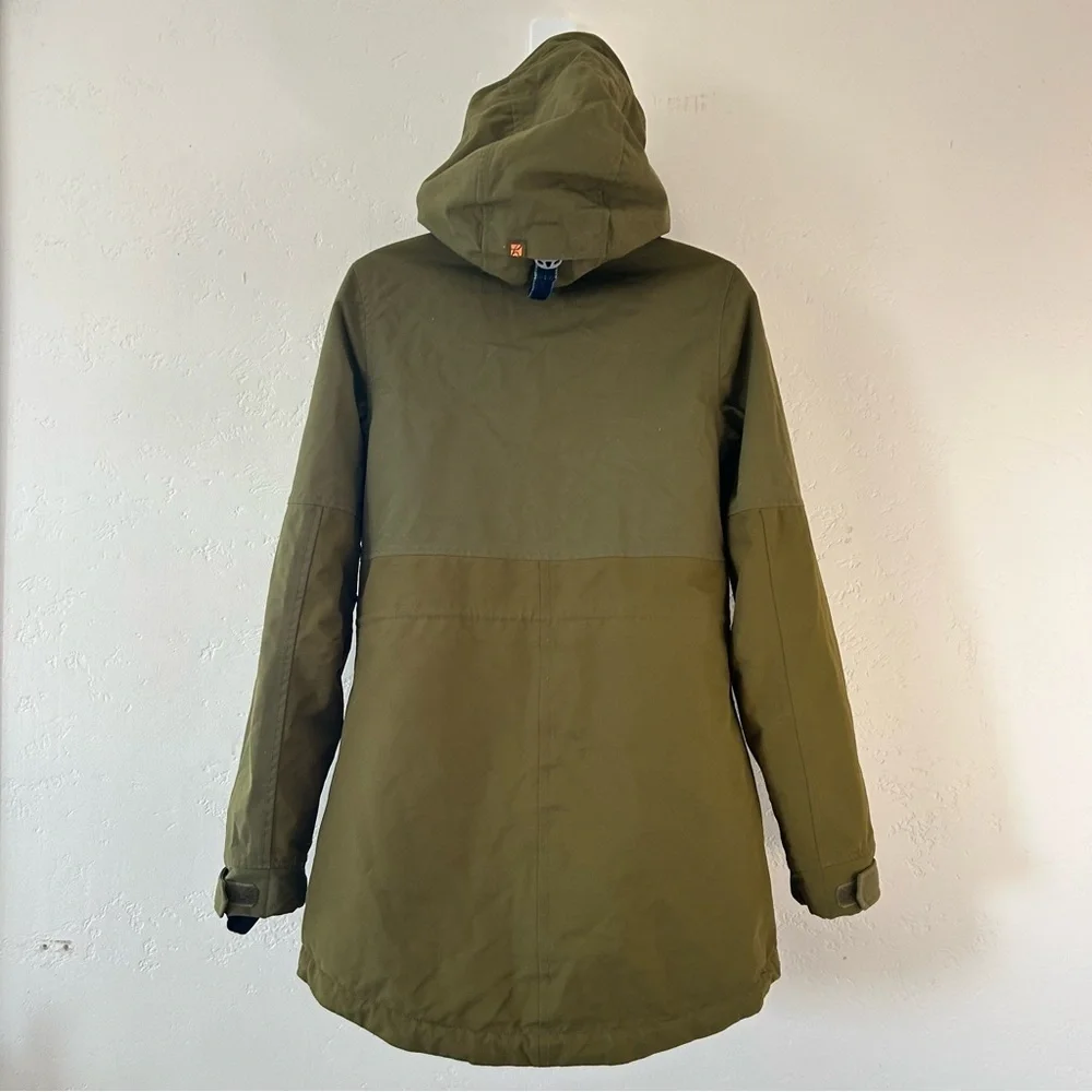 HOLDEN Womens Shelter Jacket Hooded Parka Ski Snowboard Jacket Olive Size XS